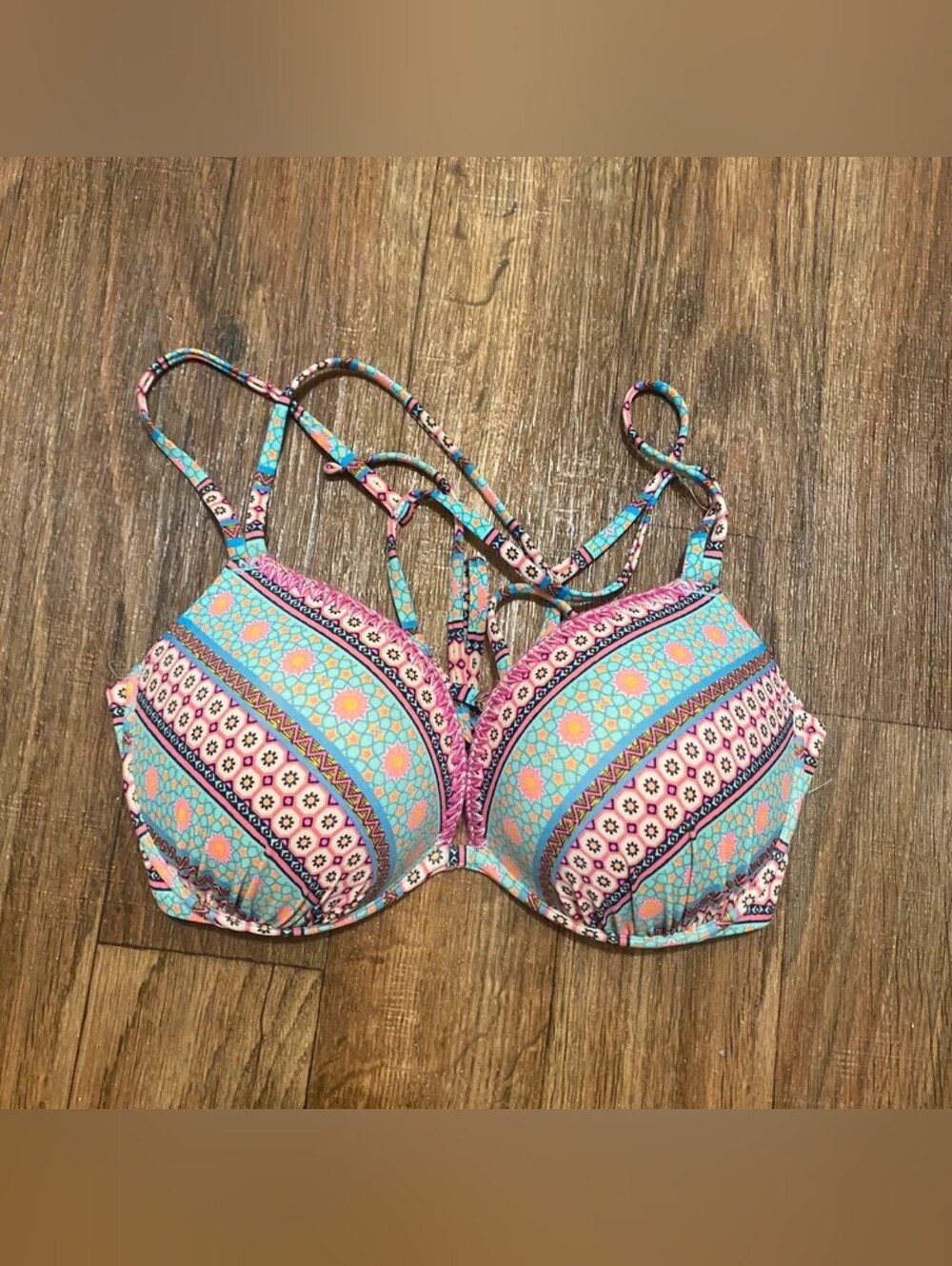 Shade & Shore Red Triangle Bralette Bikini Set
